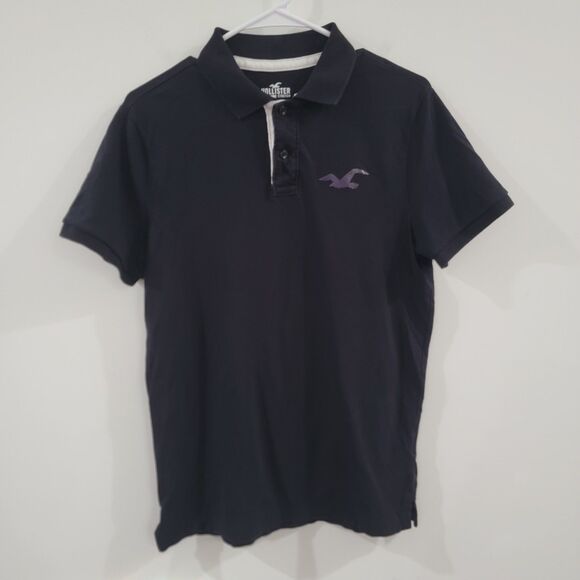 Hollister Other - Y2K Hollister Mens Polo Shirt Size Medium Advanced Stretch Black Preppy